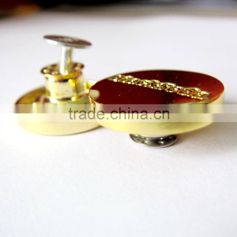 2016 hot sale jeans button for america market/bright rose gold