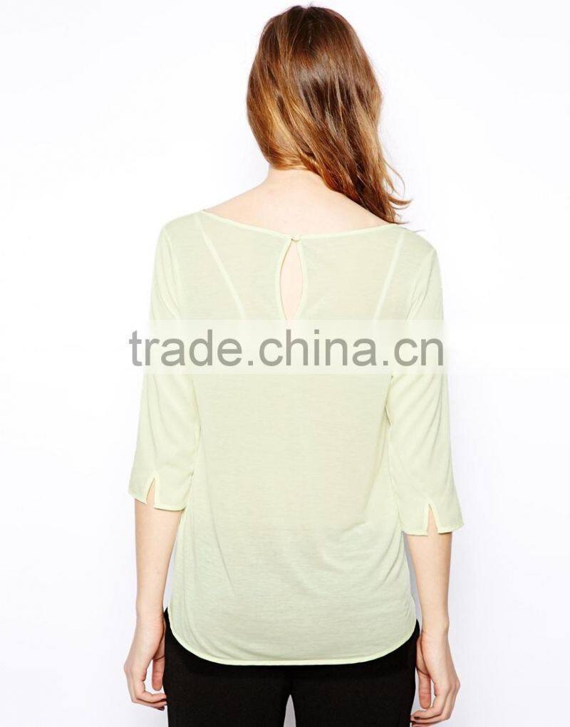 china clothes manufacturer plain polyester t shirts with boat neckline fashion women plain t shirts