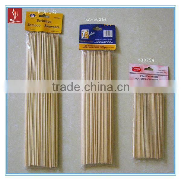 Round skewer bamboo