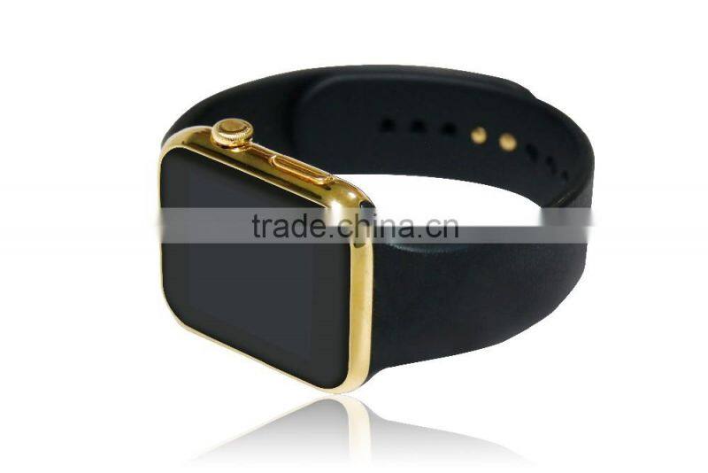 A9 smart watch with music player, 1.22" round touch screen ce rohs smart watch, bluetooth 3.0 4.0 OEM watch