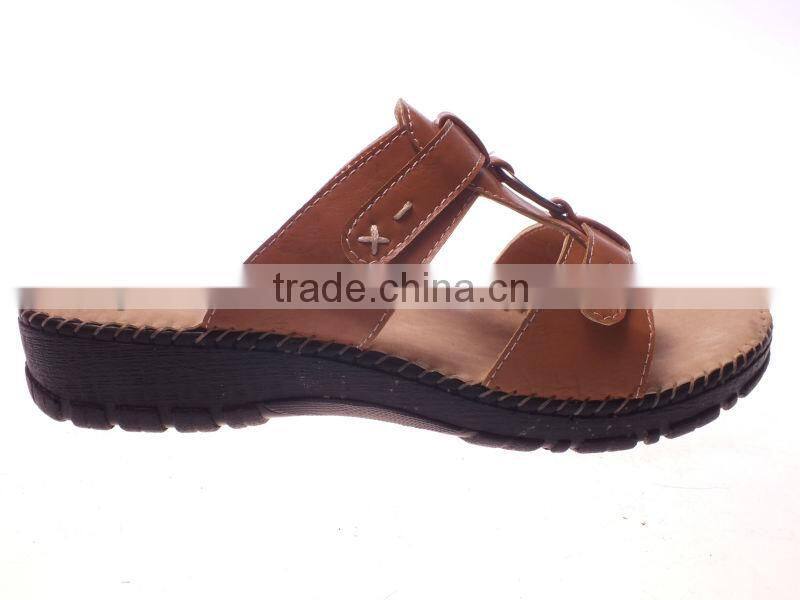 New style flat lady shoes hand made mark threading decoration slippers 2014