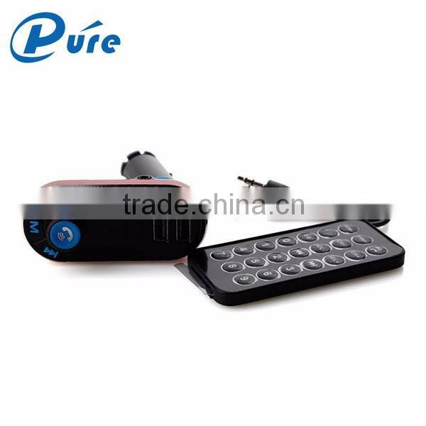 Best Wireless Multifunctional Bluetooth Handsfree Car Kit Adapter FM Transmitter Calling Car Charger