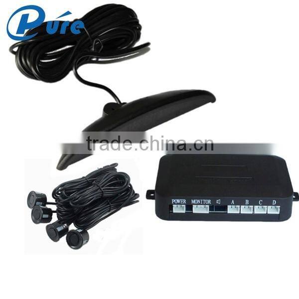 Rainbow LED Display Parking Sensor System with 4 Sensors and Hunman Voice Alarm