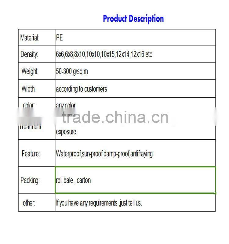 China factory PE tarpaulin