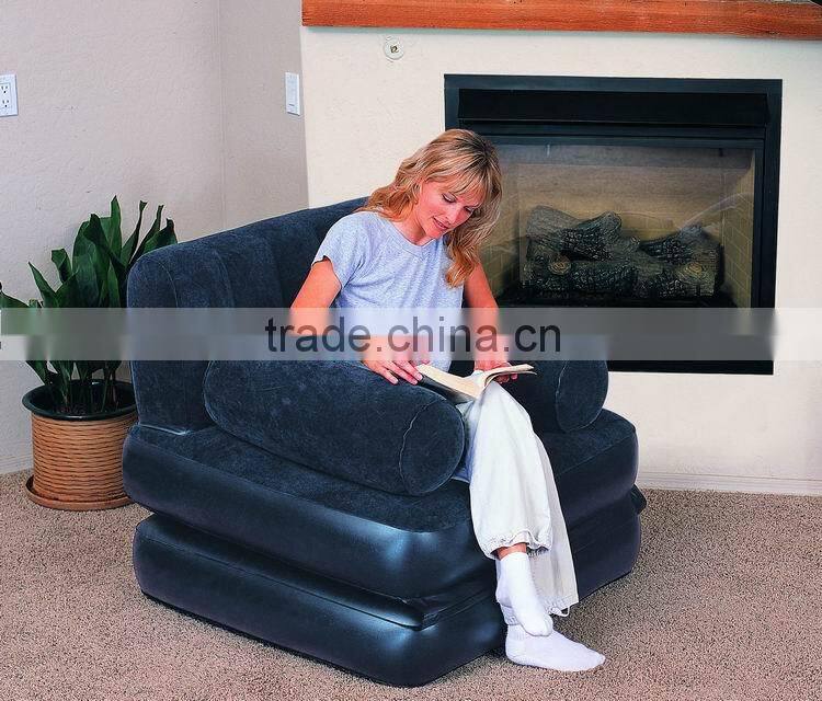 Bestway67277 single color flocking sofa bed