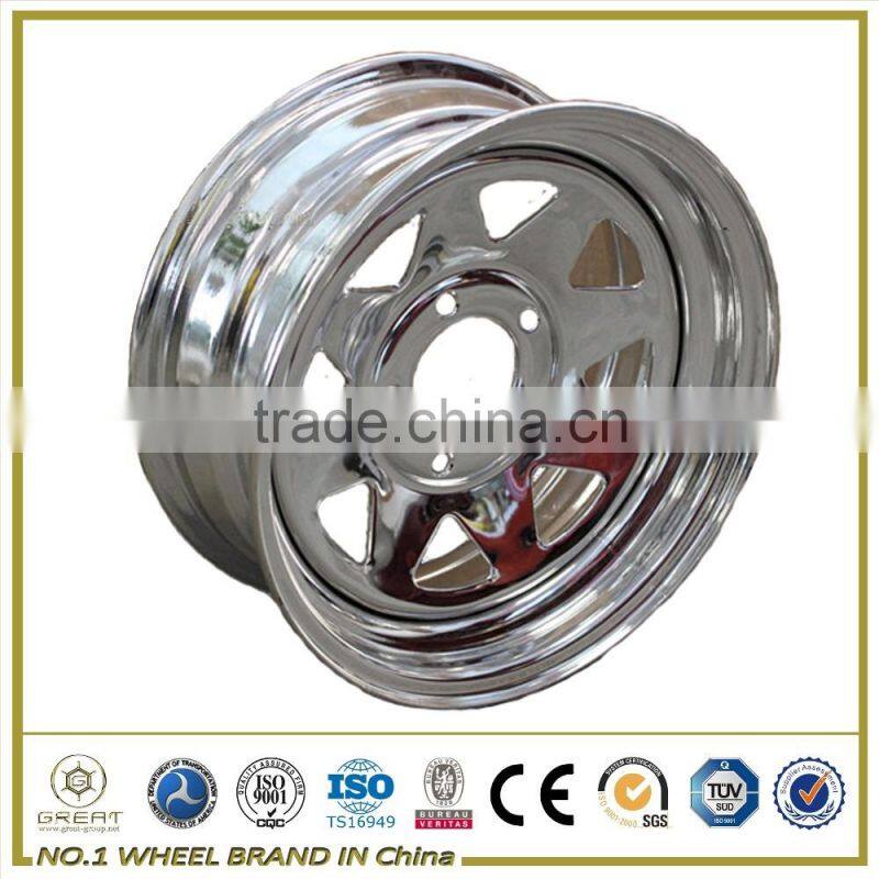 positive offset 19 inch steel trailer wheels