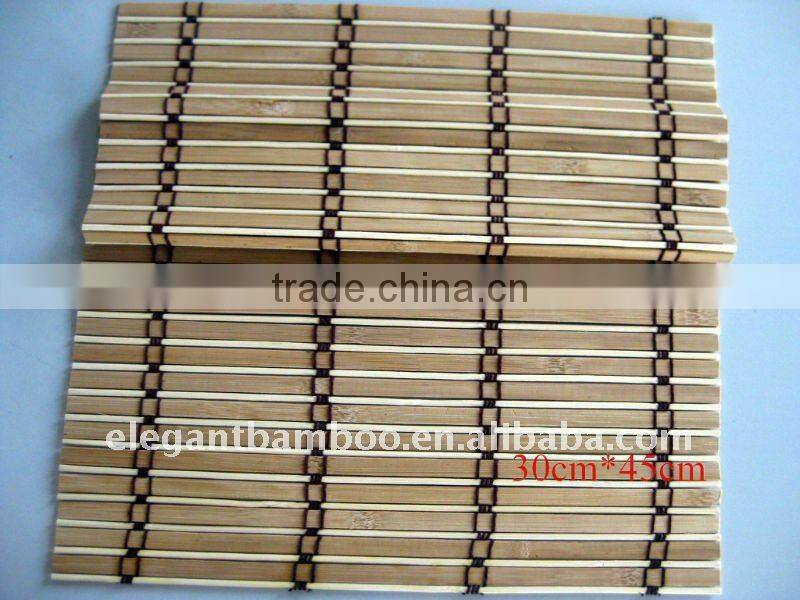 colored bamboo sushi mat(white and carbonized)