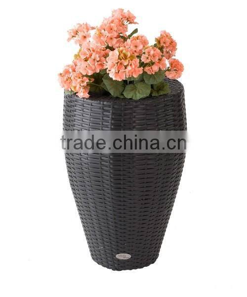 Rattan Garden Plant Pot Waterproof outdoor oval planter flower pots