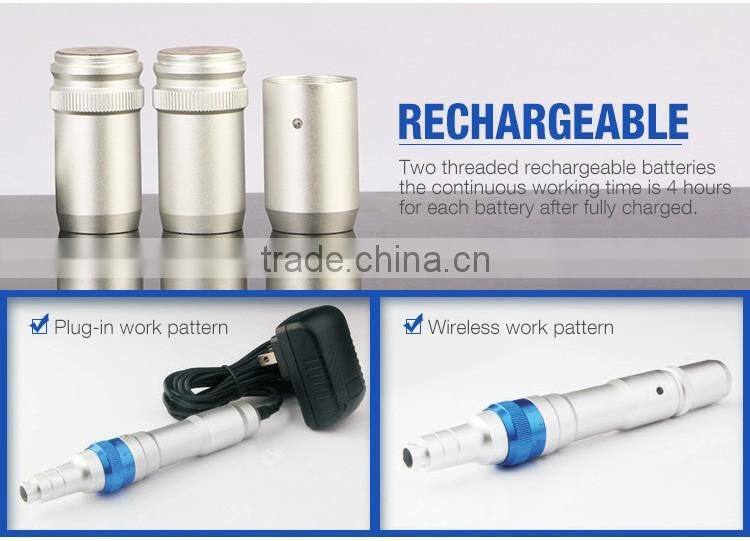 2017 Newest rechargeable microneedle nano Dr.pen with replaceable needle cartridge Ultima A6 Electric Dermapen