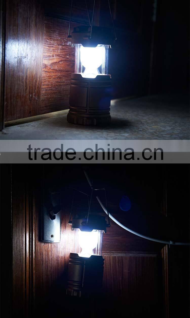 6 led camping lantern rechargeable solar power led camping lantern