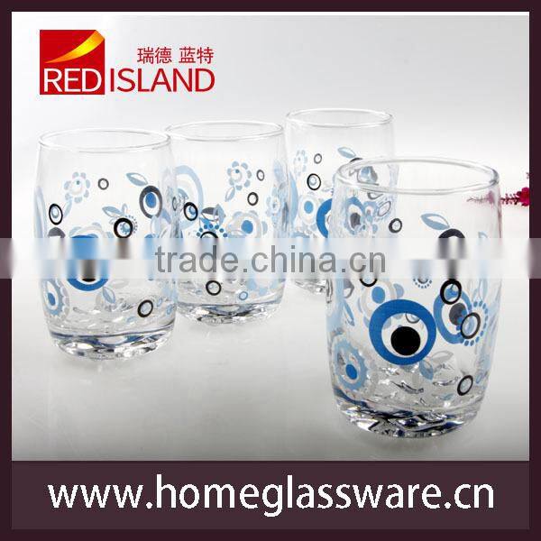 New Design silk screen printing glass cup