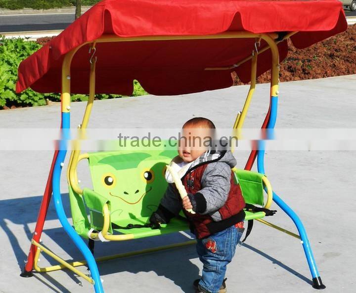 Garden Children swing chairs with metal frame