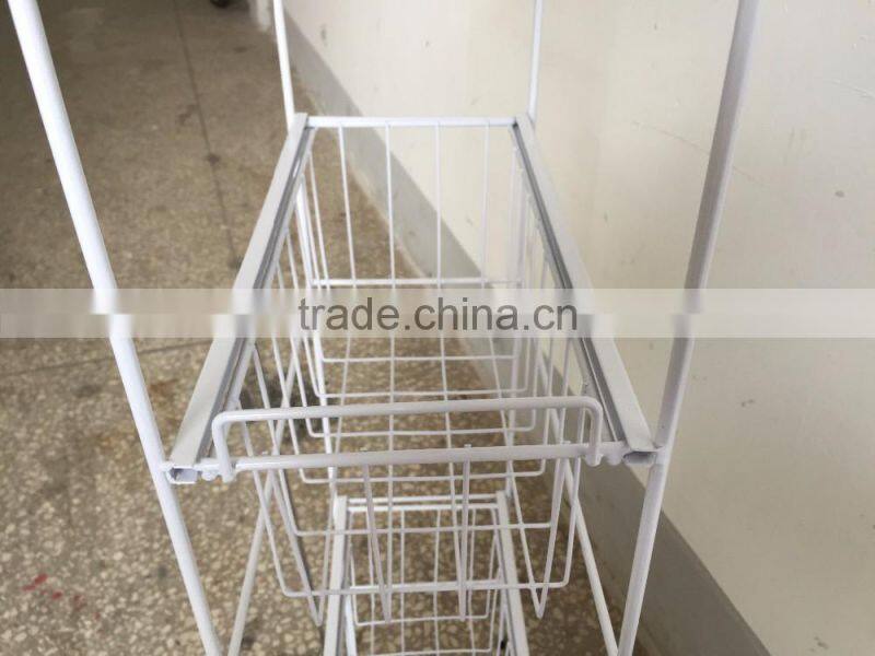 VIVINATURE metal drawers trolley for kitchen room