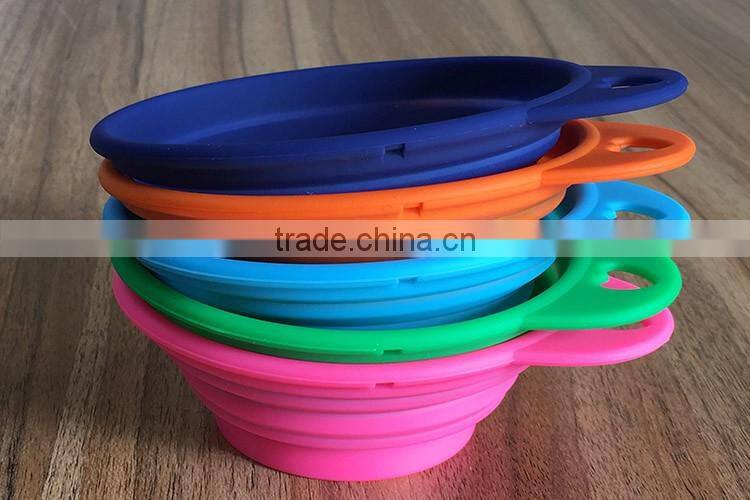 Pet's gift Pure silicone dog bowl