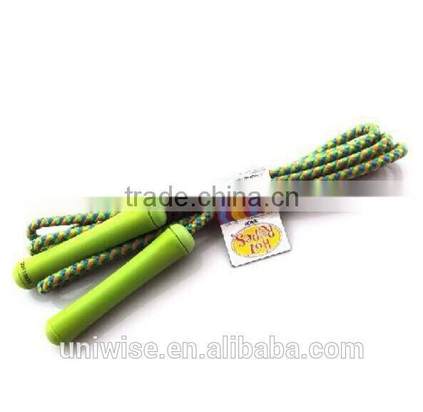 UIC-JR20 children jump ropes, plastic woven rope skipping