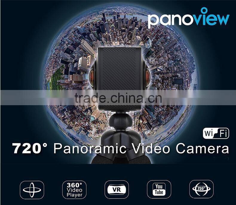 factory supply latest 360 degree 1080p camera vr hd dual lens go pro sports camera