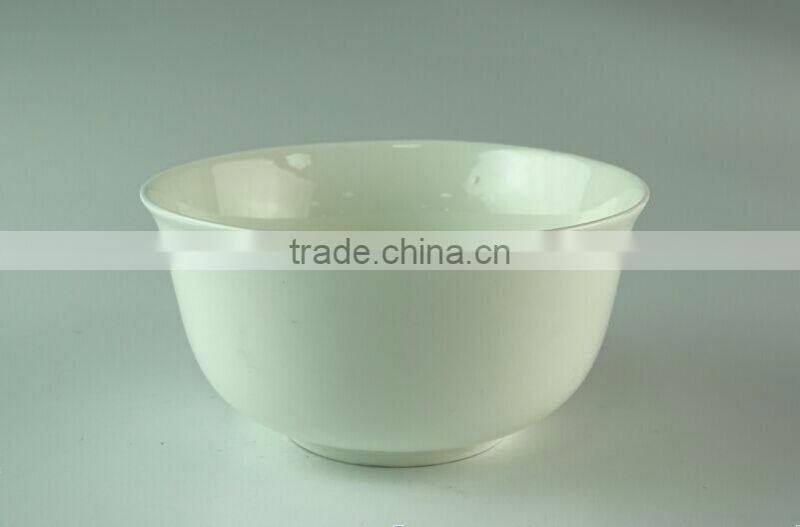 wholesale 4.5inch white porcelain soup bowl for hotel restaurant ceramic bowl round porcelain ceramic rice bowl