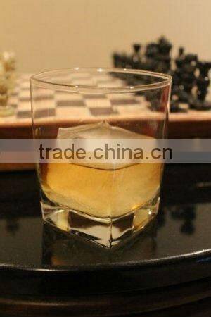 Tovolo King Giant Square Ice Cube Tray Mould Maker Red Silicone Freeze Drink