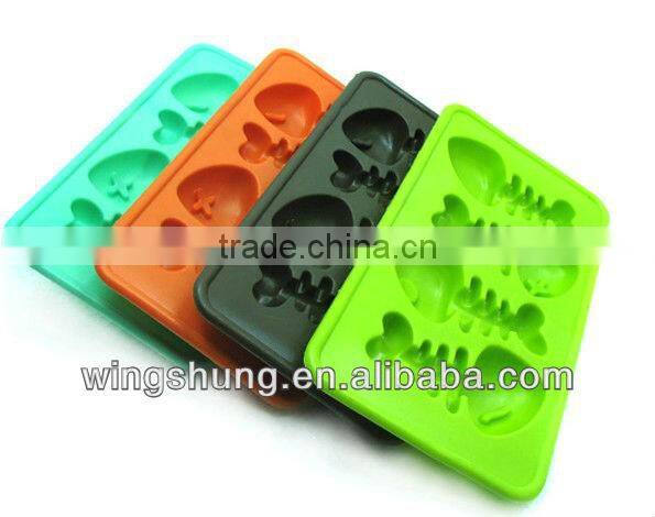 Fish muffin case silicone ice mould mold baking pan tray ice freeze party drink mould jelly mold cube maker