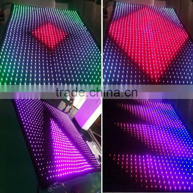 dmx starry deco soft led video led curtain light