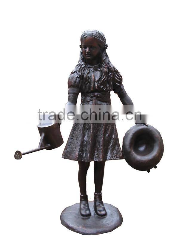 European style bronze casting angel statue for garden decoration