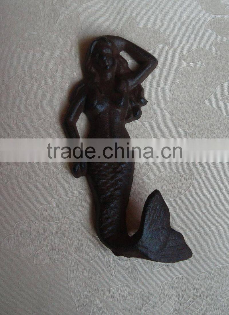 Cast iron decorative coat hook