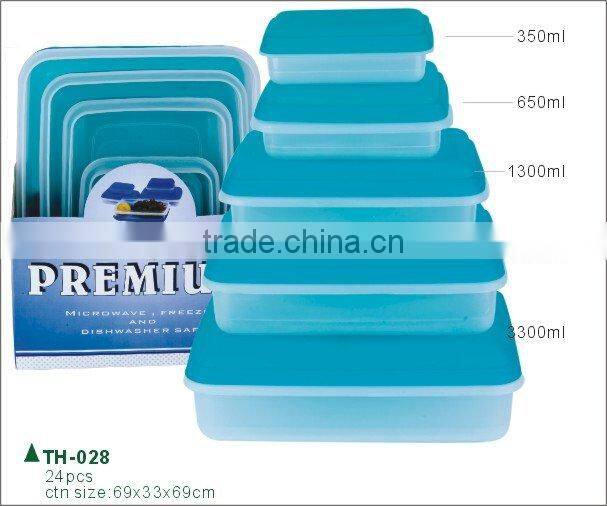 14pcs round meal prep containers and storage container lunch box set from 200ml to 5080ml
