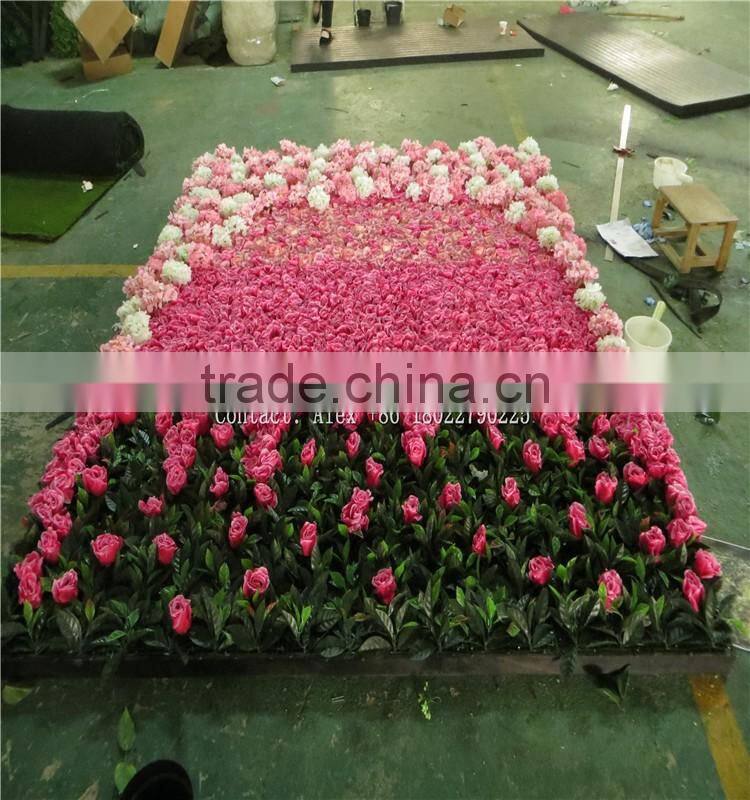SJ2017300204 Hot sale artificial handmade flower wall hanging silk flower for weeding decoration