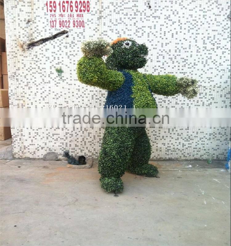 SJ20171934 hot sale manufacturer artificial wire animal topiary grass toy