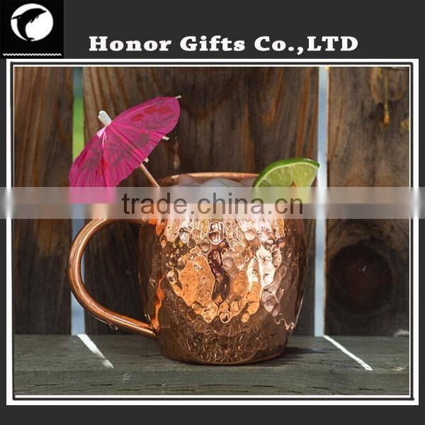 Professinal Munafacturer 100% Solid Pure Copper Moscow Mule Mug