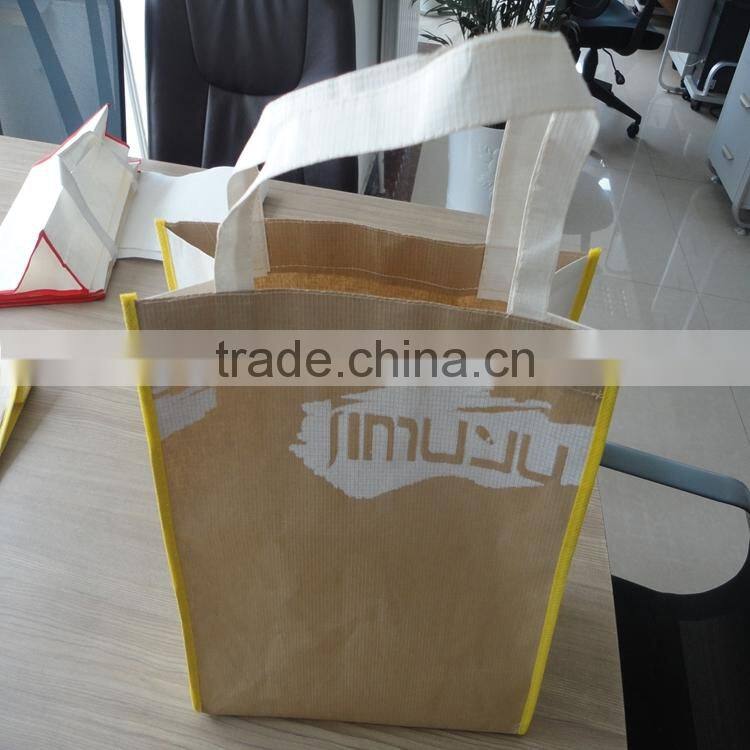 square bottom tyvek paper bag with paper handle