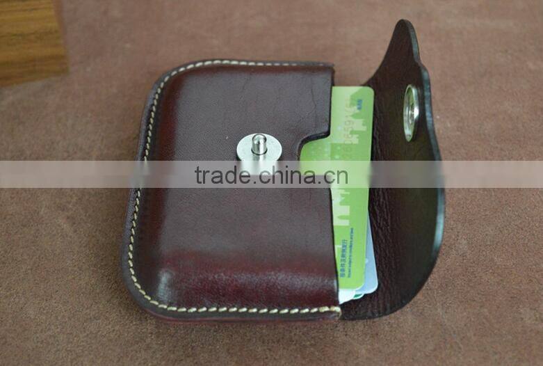 High Quality rfid genuine leather money clip Wallets ,leather card holder.
