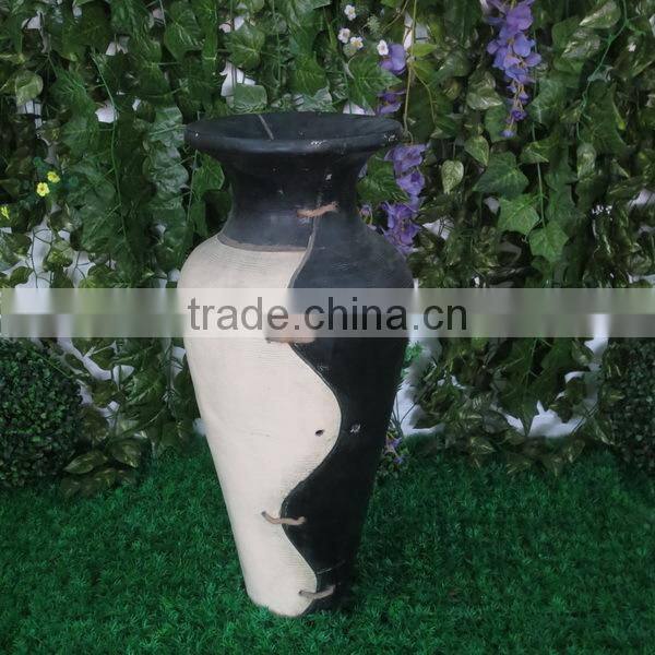 public place or home decoration antique tall floor fiberglass vases
