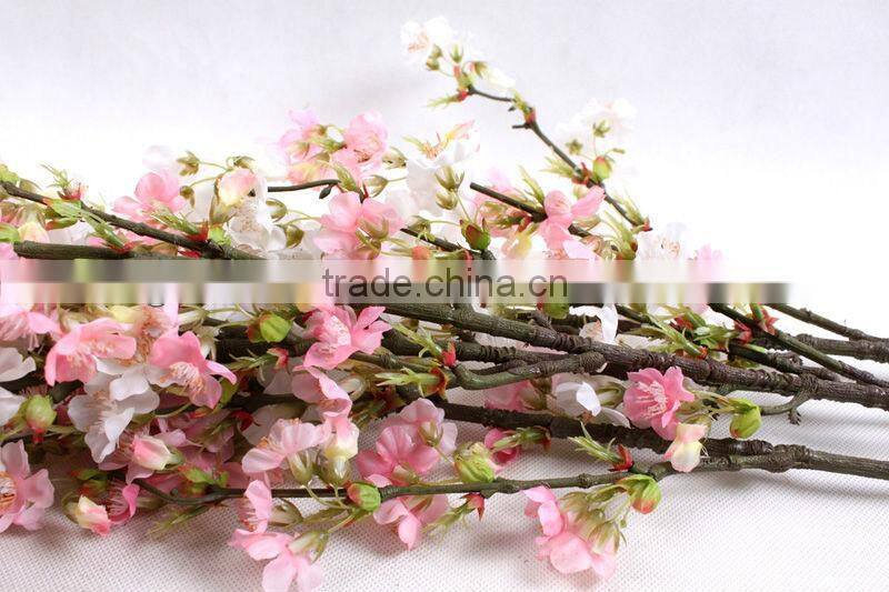 BLS055 GNW 4ft artificial silk flower branch wholesale for wedding home decoration