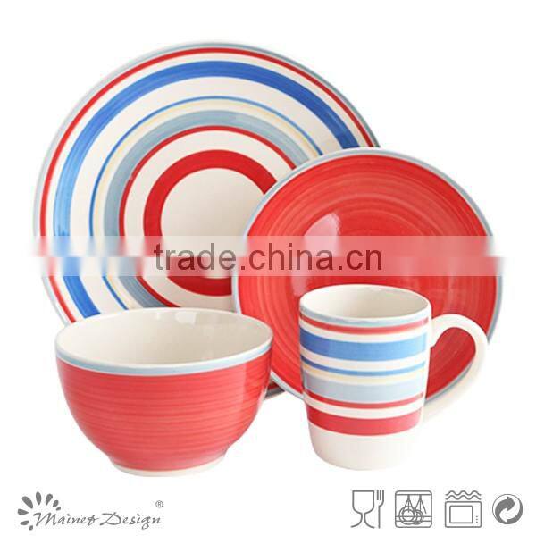 handpainting green 20pcs dinnerware set