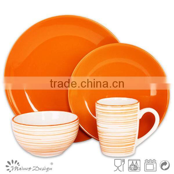 fine ceramic 16pcs stoneware dinner set
