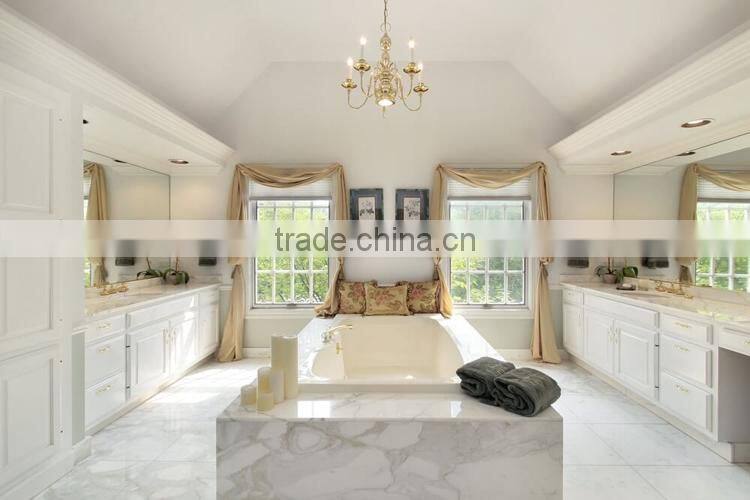 Discount wall designs natural stone white marble tile for living room