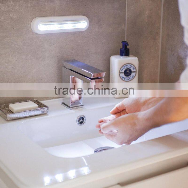 Twin Pack of Cool White LED Touch Operated Battery Cupboard night Lights