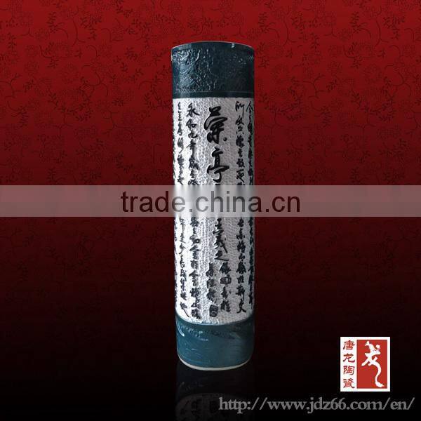 Jingdezhen tall glass flower vases ceramic floor standing vase