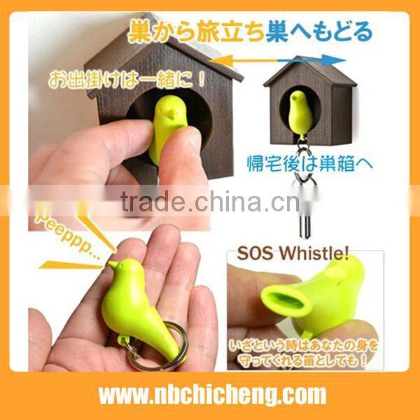 Plastic House Shaped Keychain