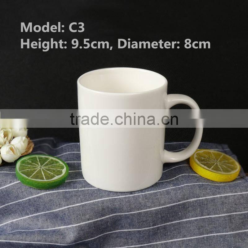 Wholesale ceramic customize sublimation cheap plain white mug