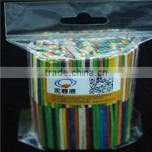100% Natural Birch Material Disposable Wooden Color Sticks