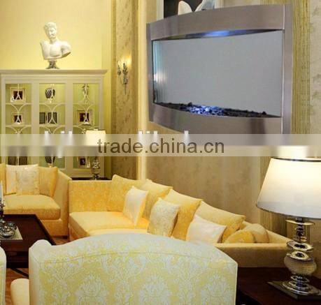 glass waterfall fountain indoor water features for home beauty salon designs for interior
