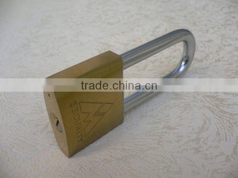 Long shackle heavy duty brass padlock, CMK brand