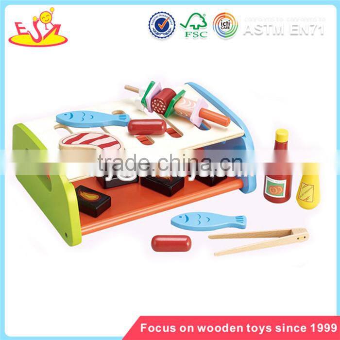 Wholesale hot sale kids wooden microwave oven toy interesting wooden microwave oven toy W10C047