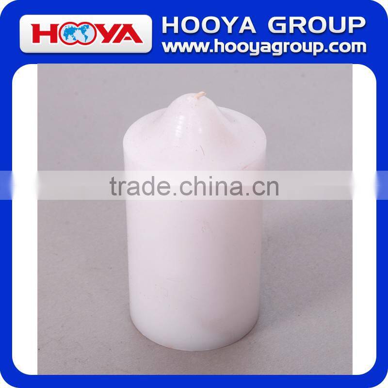 60*120 mm white/red pillar candle