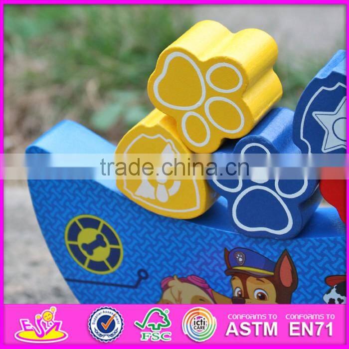 2016 new design educational wooden balance toys for toddlers W11F068