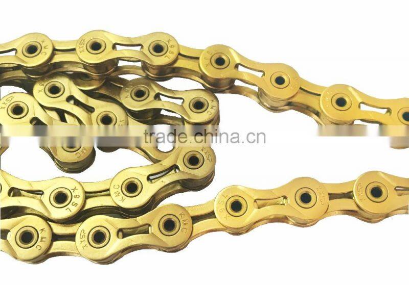 KMC X9SL Super Light 9 Speed Titanium Gold Bicycle Chain