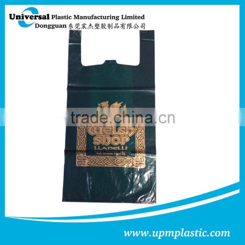Eco-friendly disposable HDPE plastic shopper