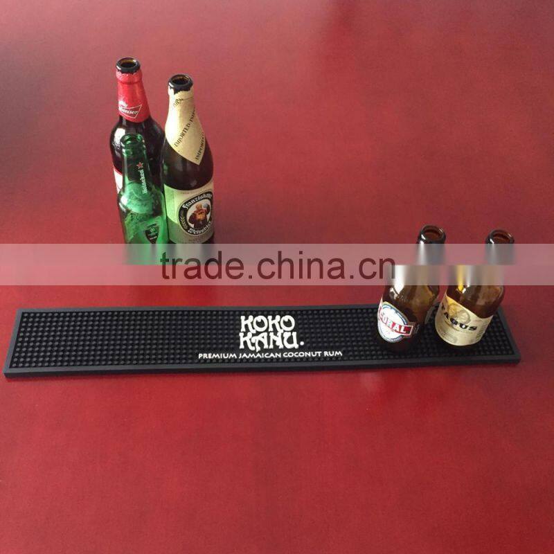 custom personalized rubber pvc bar mat